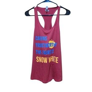 Disney Junior's Tank Top Caring ,Trustworthy, The Fairest, Snow White JR. Size M